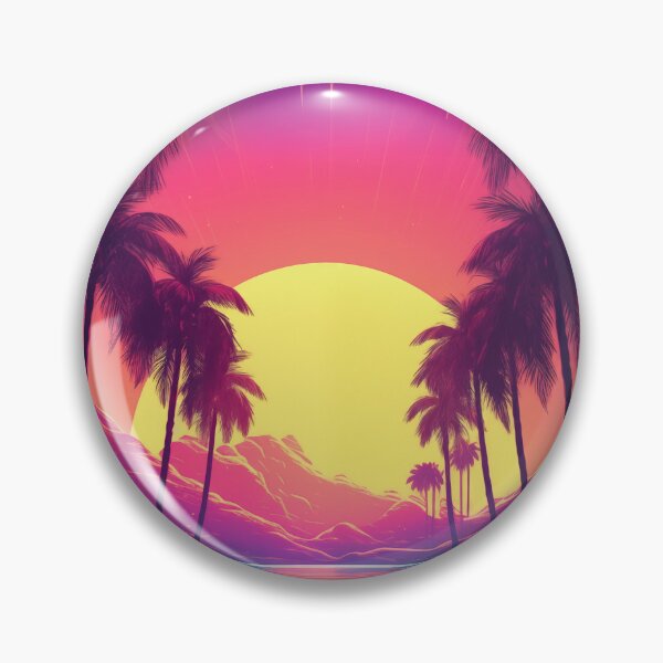Item preview, Neon Horizon Elegance: Abstract Retrowave Fusion designed and sold by Mullet Monkey.