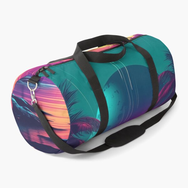 Item preview, Neon Horizon Elegance: Abstract Retrowave Fusion designed and sold by Mullet Monkey.