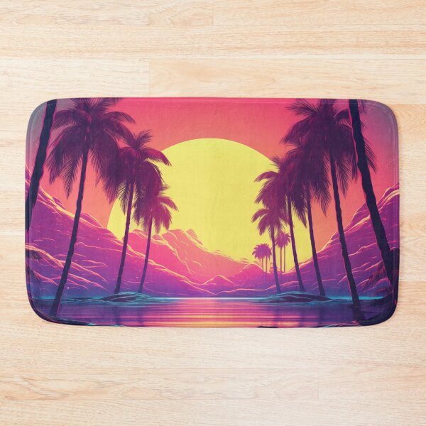 Item preview, Neon Horizon Elegance: Abstract Retrowave Fusion designed and sold by Mullet Monkey.