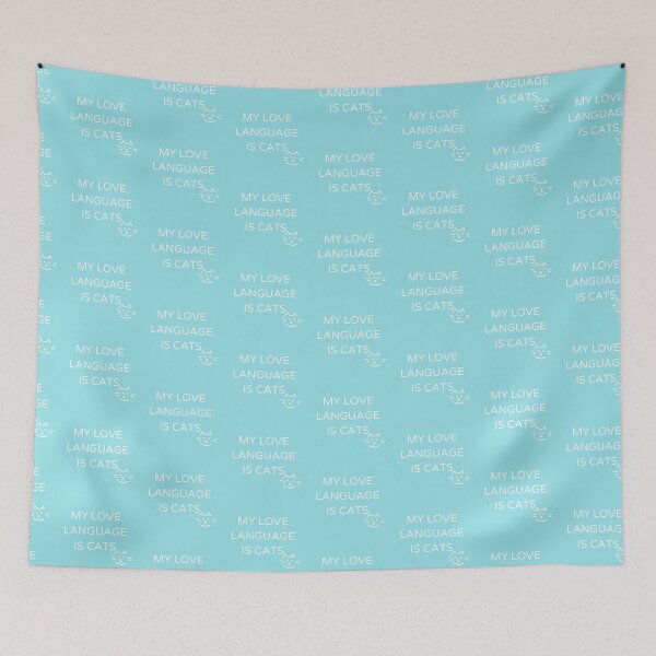 Item preview, MY LOVE LANGUAGE IS CATS designed and sold by CorrieJacobs.