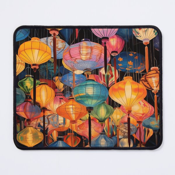Item preview, Colourful Chinese lanterns. designed and sold by ArtbyJanineTate.