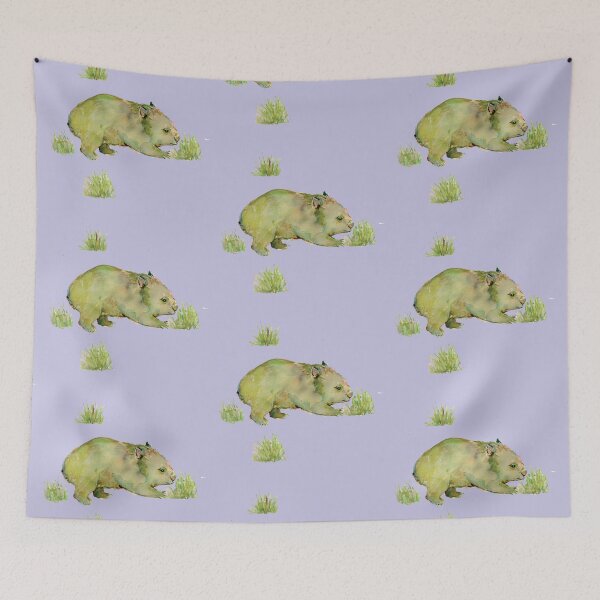 Item preview, Wombat on lavendar designed and sold by pamfox.