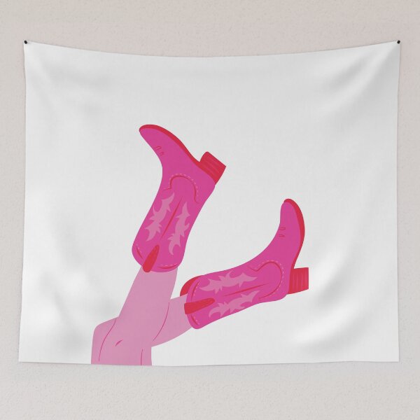 Item preview, Hot Pink Cowgirl Boots in the Air designed and sold by CourtneyMayo.