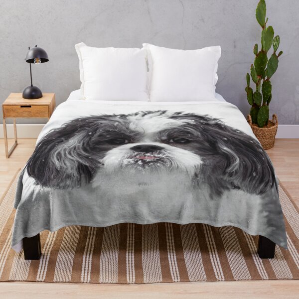 Item preview, Black And White Shih Tzu Photo designed and sold by TheAnimalZ00.