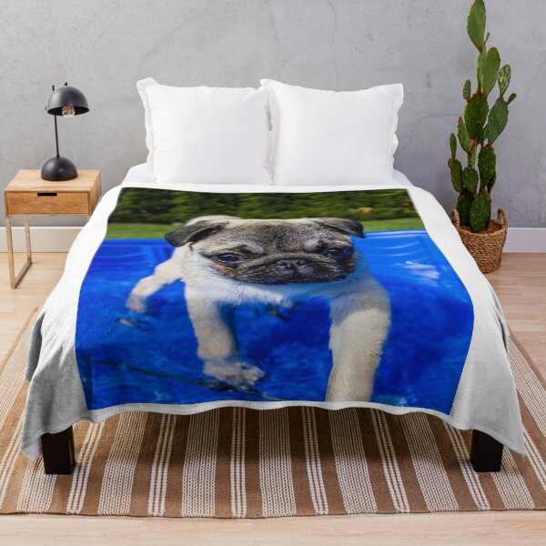 Item preview, Kawaii Pug Puppy Taking a Bath designed and sold by VanGaldo.