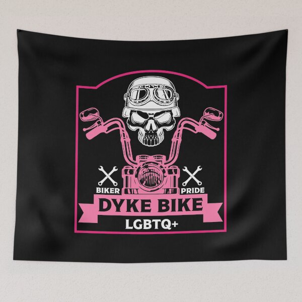 Item preview, Dyke Bike Bikers Gay Pride designed and sold by happygiftideas.
