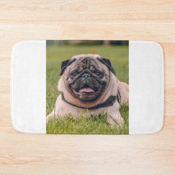 Item preview, Pug Dog Lying on Green Grass designed and sold by VanGaldo.