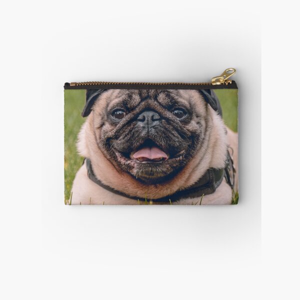 Item preview, Pug Dog Lying on Green Grass designed and sold by VanGaldo.