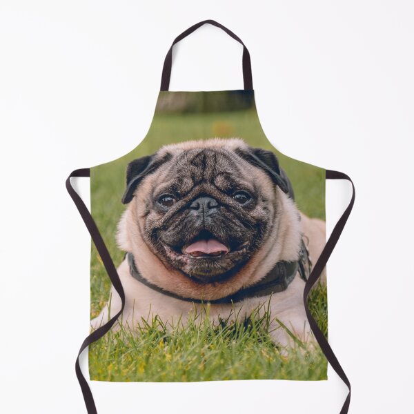 Item preview, Pug Dog Lying on Green Grass designed and sold by VanGaldo.