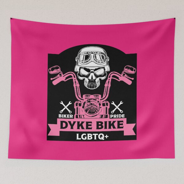 Item preview, Dyke Bike Bikers Gay Pride designed and sold by happygiftideas.