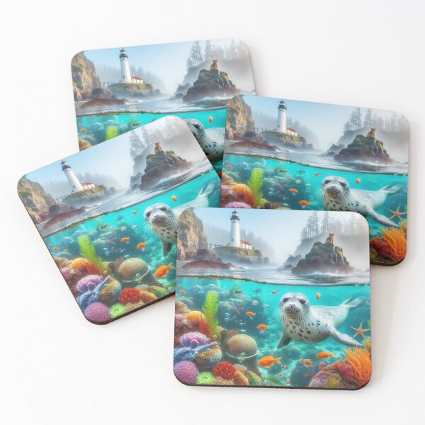Item preview, Arctic Acrobat - Playful Seal Leaps designed and sold by ProgressMagnet.