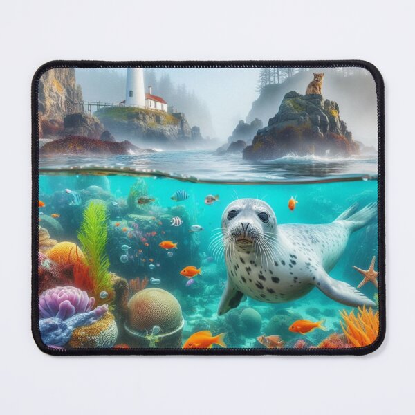 Item preview, Arctic Acrobat - Playful Seal Leaps designed and sold by ProgressMagnet.