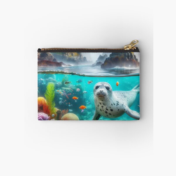 Item preview, Arctic Acrobat - Playful Seal Leaps designed and sold by ProgressMagnet.