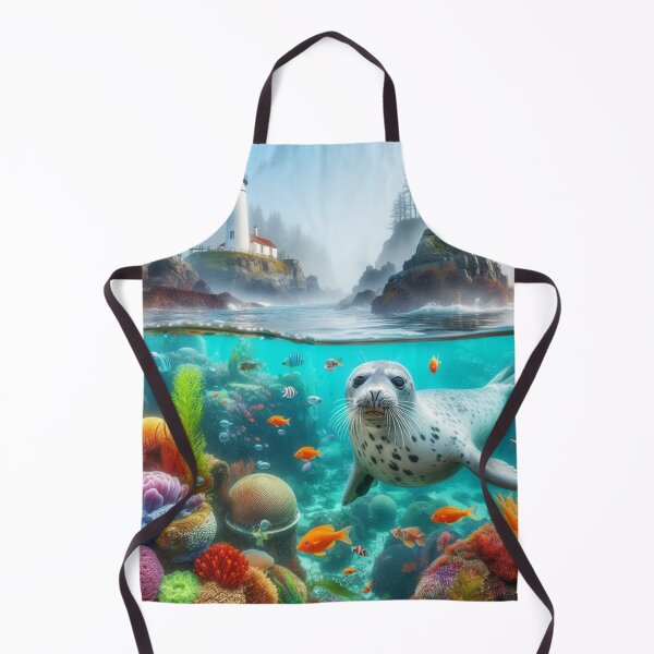 Item preview, Arctic Acrobat - Playful Seal Leaps designed and sold by ProgressMagnet.