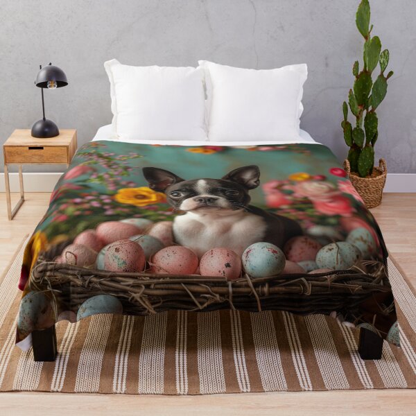 Item preview, Springtime Serenade with a Boston Terrier designed and sold by DigitalDoghouse.