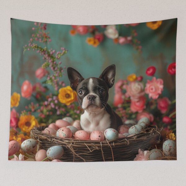 Item preview, Springtime Serenade with a Boston Terrier designed and sold by DigitalDoghouse.
