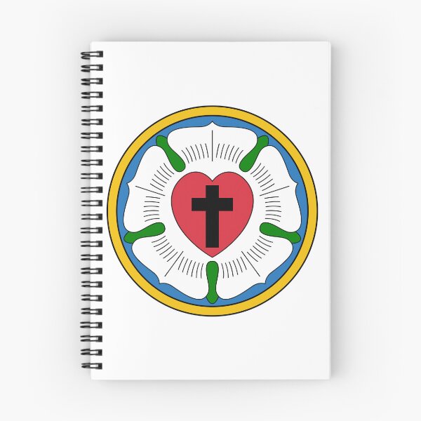 Item preview, Lutheran Church Rose Heart Cross Logo designed and sold by AmenAmenAmen.