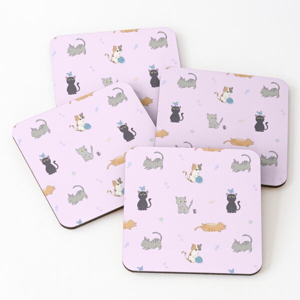 Item preview, Cute Cats Pattern - Pink designed and sold by Juna-Studio.