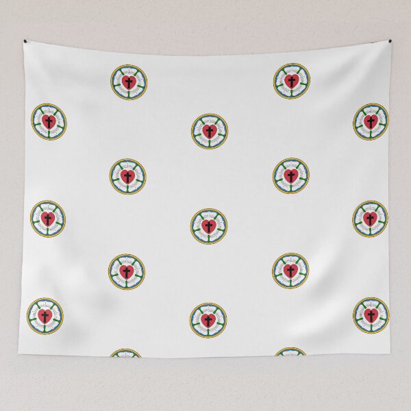 Item preview, Lutheran Church Rose Heart Cross Logo designed and sold by AmenAmenAmen.