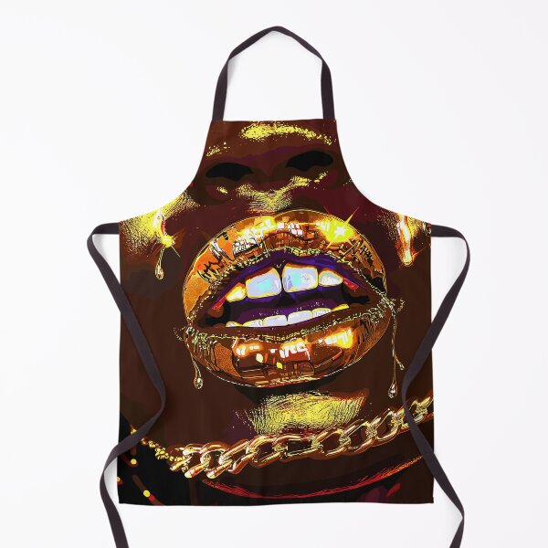 Item preview, Art By Minga Gold Lips Drippin' Gold Digital Design designed and sold by Artbyminga.