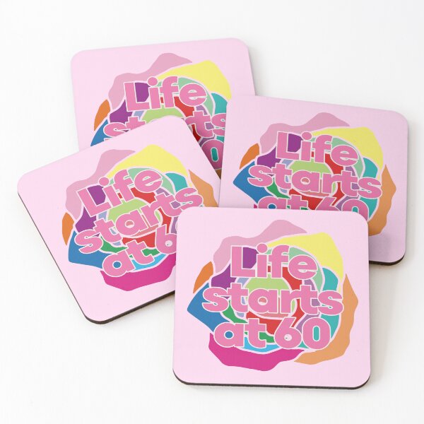 Item preview, Happy 60th Birthday - Life starts at 60  designed and sold by EunsooLee.