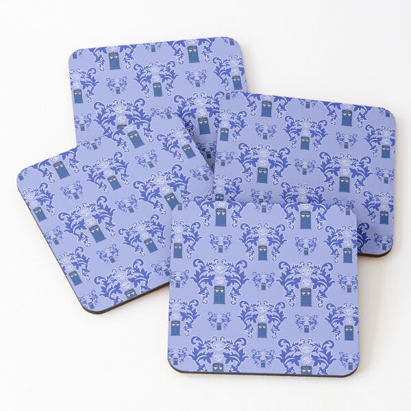 Item preview, Rococo Police Box Damask designed and sold by pewpewprinters.