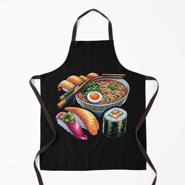 Item preview, Bowl of Japanese Ramen and Sushi designed and sold by HippieFarms11.