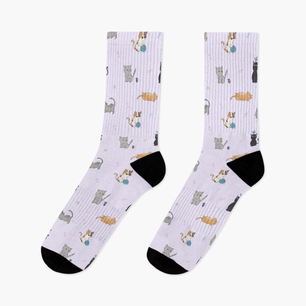 Item preview, Cute Cats Pattern - Purple designed and sold by Juna-Studio.