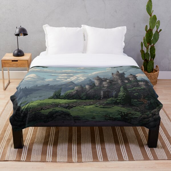 Item preview, castle mountain lake with trees designed and sold by Sevens777.