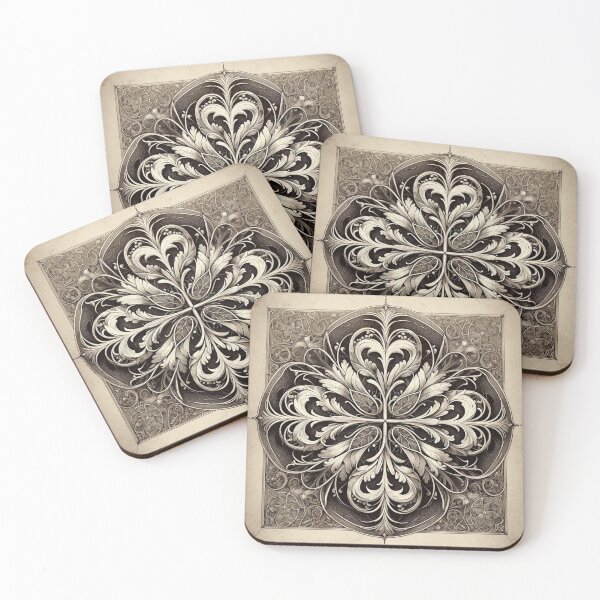 Item preview, Four leaf clover abstract vintage style designed and sold by Blessinger77.