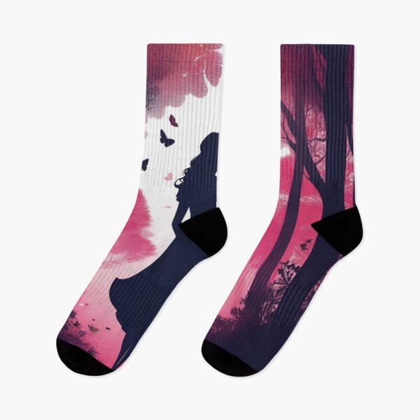 Item preview, dreams of a girl and her dog in forest of pink  designed and sold by JangmiHorang.