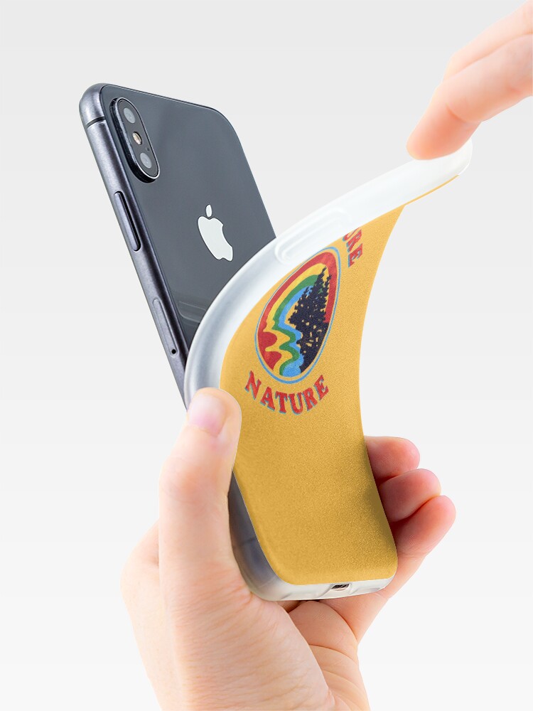 Alternate view of nurture nature vintage environmentalist design iPhone Case