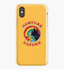 Nurture Nature Vintage Environmentalist Design iPhone Case