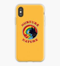 Nurture Nature Vintage Environmentalist Design iPhone Case