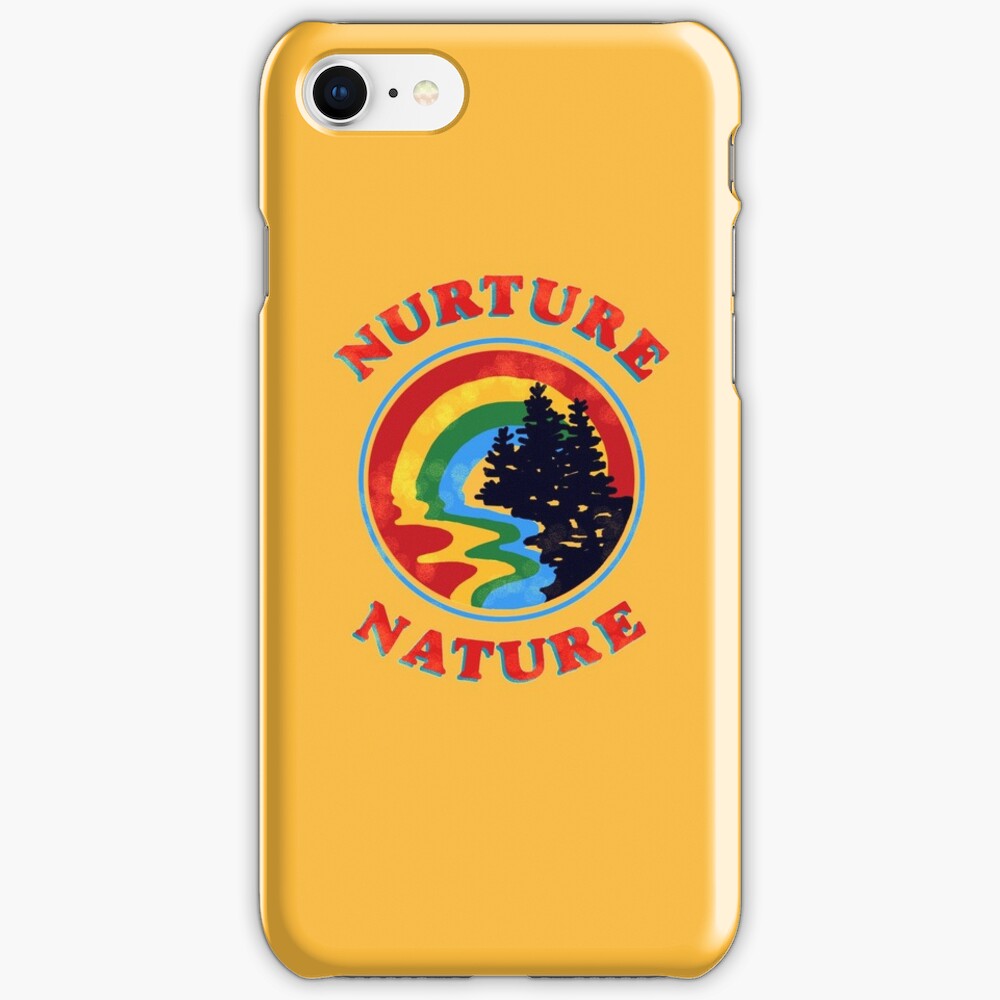 nurture nature vintage environmentalist design iPhone Case & Cover