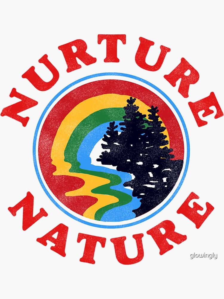 nurture nature vintage environmentalist design by glowingly