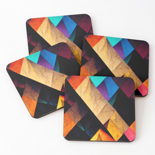 Item preview, Dimora - Abstract diamonds in rich play of colors (1/4) designed and sold by sabantha.