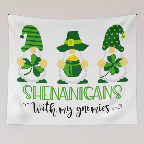 Item preview, Mischief Makers: St. Patrick's Day Gnomes & Their Clover Shenanigans designed and sold by FebricFusion.