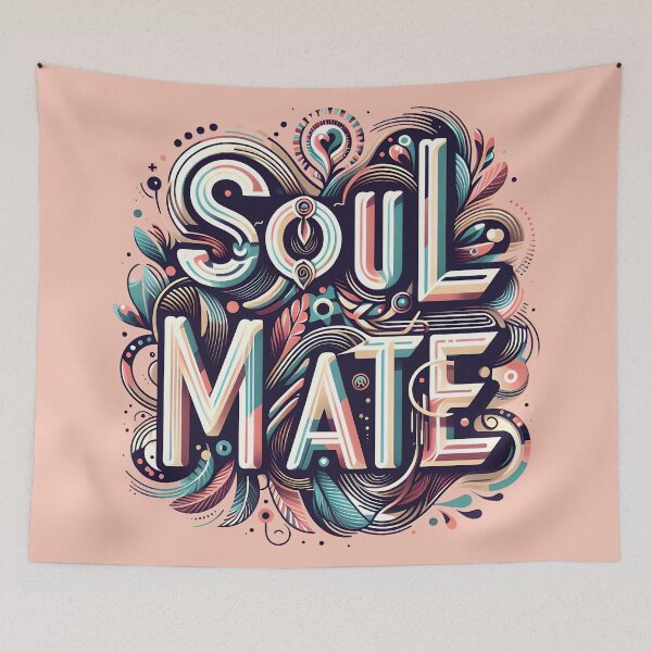 Item preview, Soul Mate, typography designed and sold by maxmaj.