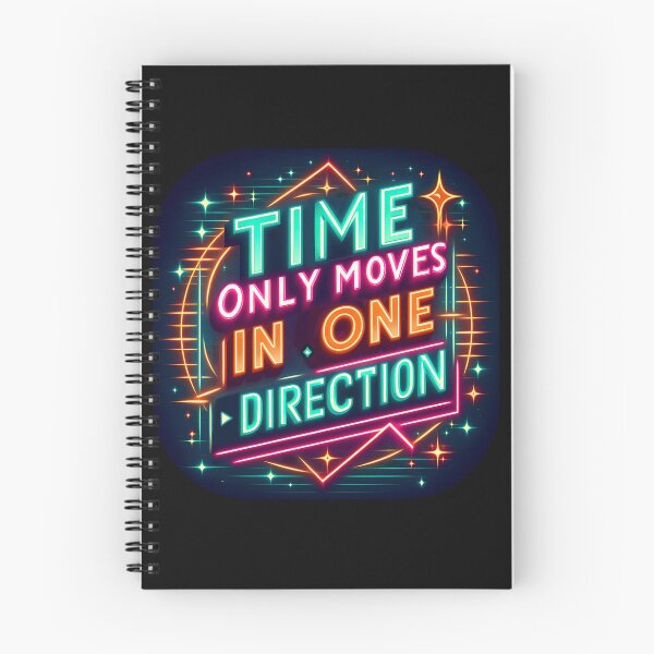 Item preview, Time moves in one direction, typography, retro designed and sold by maxmaj.