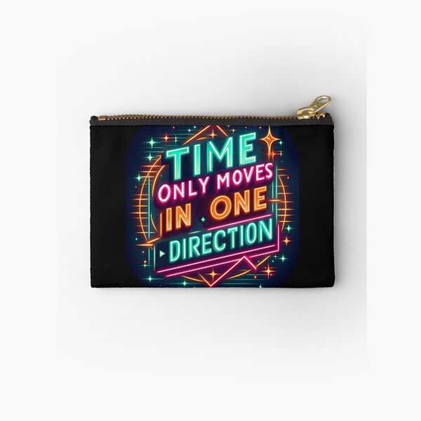 Item preview, Time moves in one direction, typography, retro designed and sold by maxmaj.
