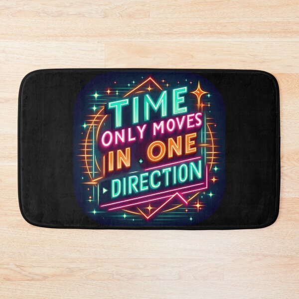 Item preview, Time moves in one direction, typography, retro designed and sold by maxmaj.