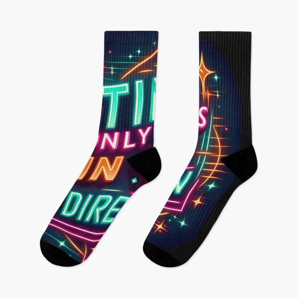 Item preview, Time moves in one direction, typography, retro designed and sold by maxmaj.