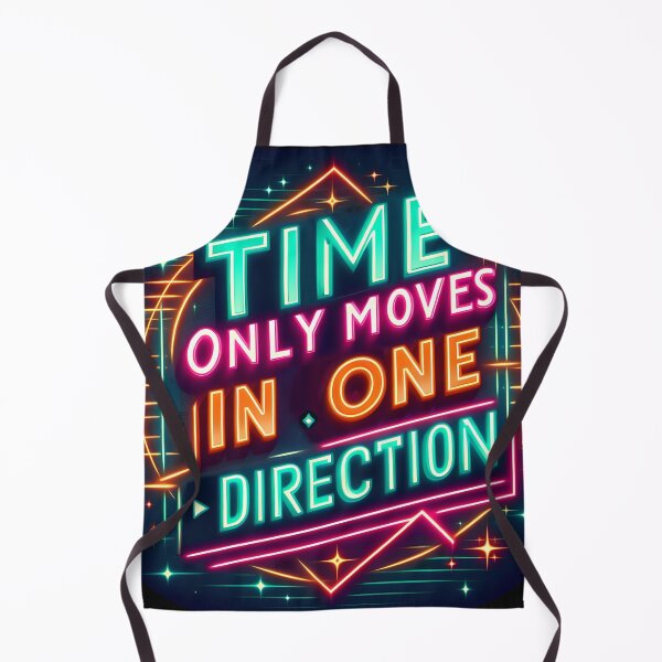 Item preview, Time moves in one direction, typography, retro designed and sold by maxmaj.