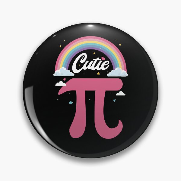 Item preview, Cutie Pi Math Symbol Pi Day Rainbow For Math Lovers Kids Women designed and sold by GravitiTees.