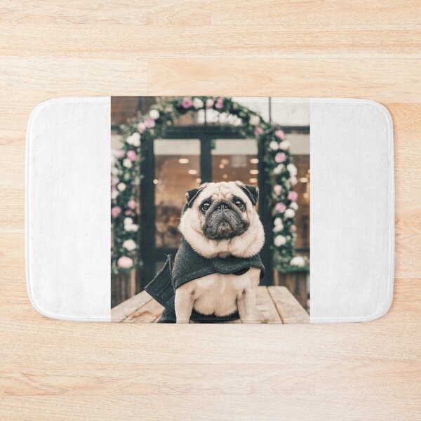 Item preview, Pug Dog Sitting on the Table designed and sold by VanGaldo.