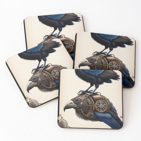 Item preview, Vintage Steampunk Blue Raven designed and sold by TheDarkWardrobe.
