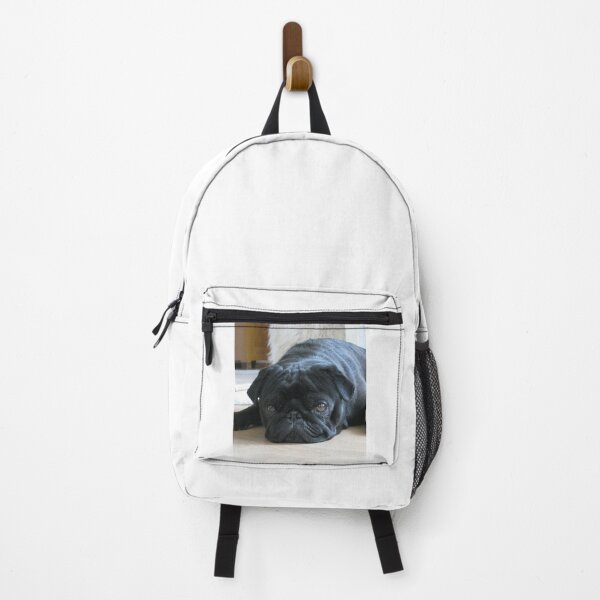 Item preview, Black Pug Dog Lying on the Floor designed and sold by VanGaldo.