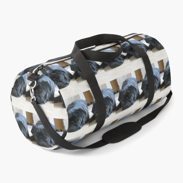 Item preview, Black Pug Dog Lying on the Floor designed and sold by VanGaldo.