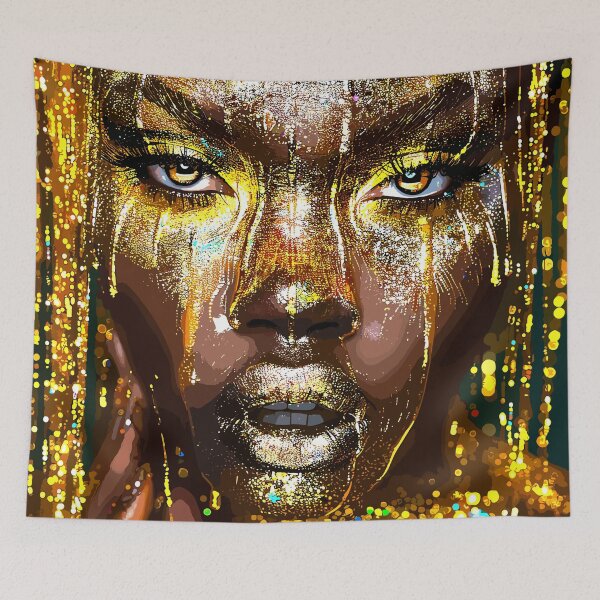 Item preview, Art By Minga Shimmer Gold Drip Digital Design designed and sold by Artbyminga.